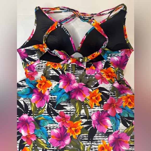 Coastal Cove Tropical Swim Top Only - Picture 5 of 7